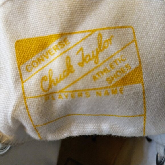 CONVERSE CHUCK TAYLOR ALL STAR 70 HIGH TOP M-6.5 W-8.5 BLK/YELLOW PLAID - Picture 7 of 11